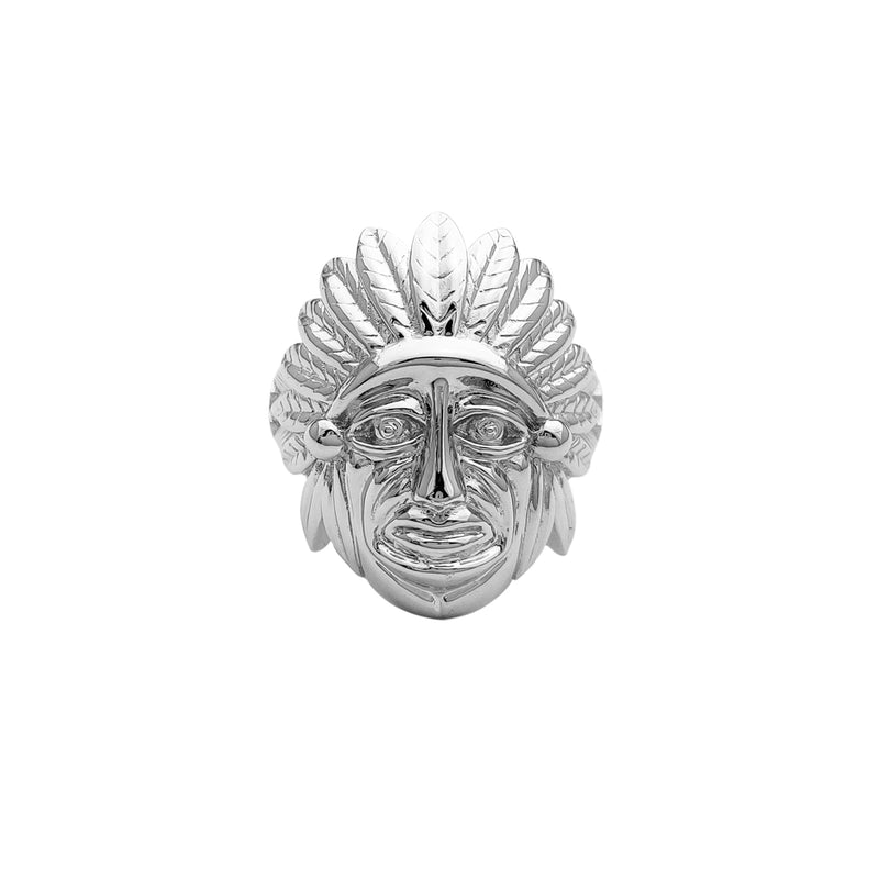 Chief Indian Head Ring (Silver) Popular Jewelry New York