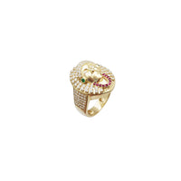 Indian Head CZ Ring (14K)