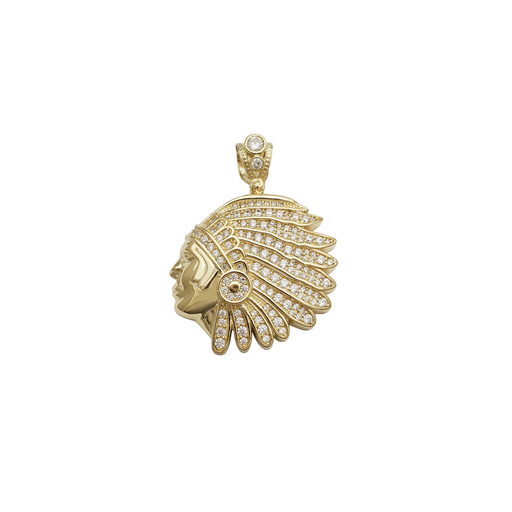 Indian Head Pendant (14K)