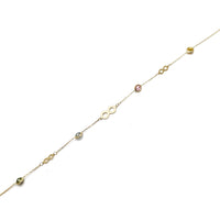 Infinity CZ Anklet (14K)