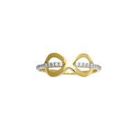 Ċirku Solitaire tal-Istabbiliment tal-Kanal Infinity (14K) Popular Jewelry NY
