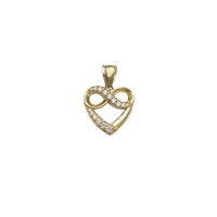 Infinity Heart CZ Pendant (14K)