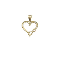 Infinity Knot Heart CZ Pendant (14K)