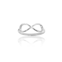 Infinity sidelengs ring (sølv) Popular Jewelry New York