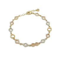 Infinity Fancy Bracelet (14K) Yellow Gold, White Gold, Rose Gold, Popular Jewelry