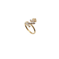 Initial Crown Letter Z CZ Ring (14K)