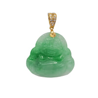 Diamond Jade Pendant (14K)