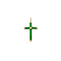Pandantiv cruce de jad (14K) Popular Jewelry New York
