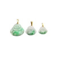 Pendentif Bouddha en jade (14K)