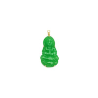 Jade Guan Yin “观音” medál (14K) Popular Jewelry New York