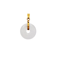 Jade Pi Disc Pendant (14K)