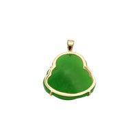 Jade buddha medál (14K) 14 karátos sárga arany, Popular Jewelry New York