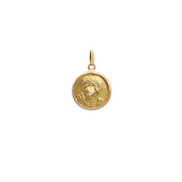 Jesus Head Round Medallion Pendant (14K)  Popular Jewelry New York
