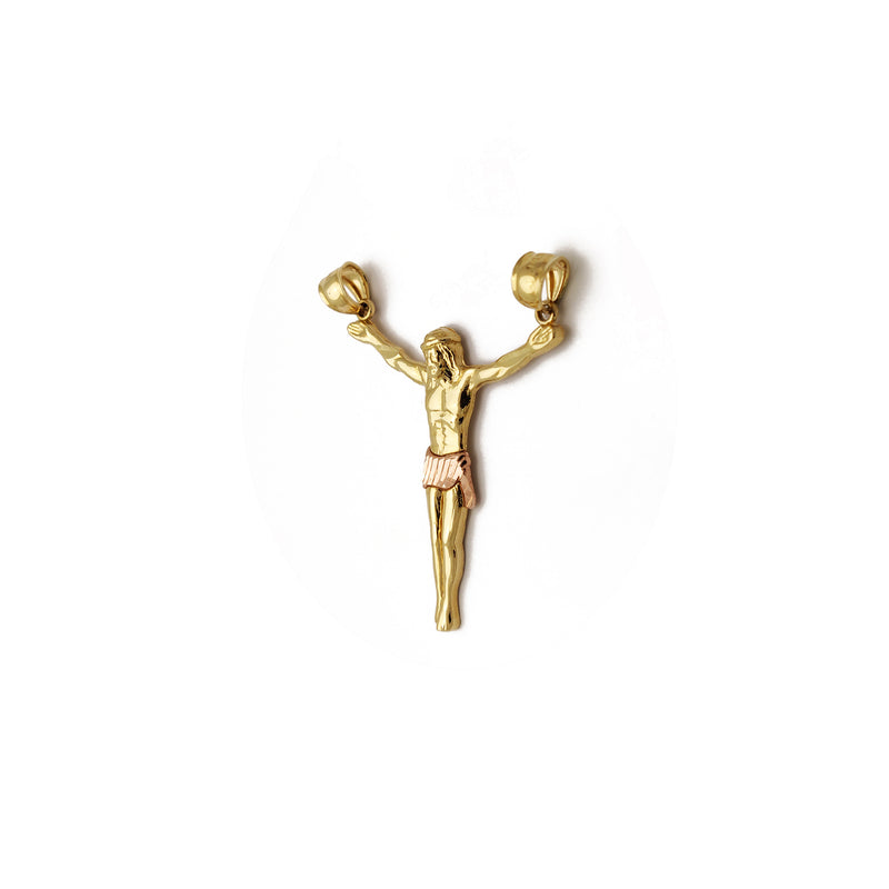 Jesus Pendant (14K) 14 Karat Two Tone, Yellow Gold, Rose Gold, Popular Jewelry New York