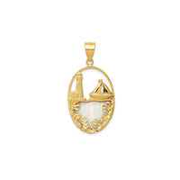 Opal Lighthouse & Boat Pendant (14K)