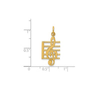 Musical Staff Pendant (14K)