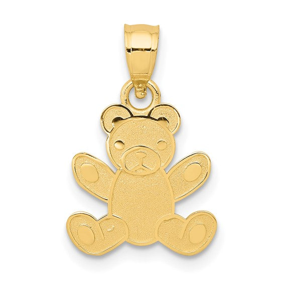 Teddy Bear Pendant (14K)