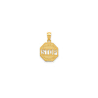 Glossy " I'LL NEVER STOP LOVING YOU" Sign Pendant (14K)