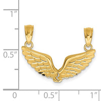 Break Apart Angel Wing Pendant (14K)