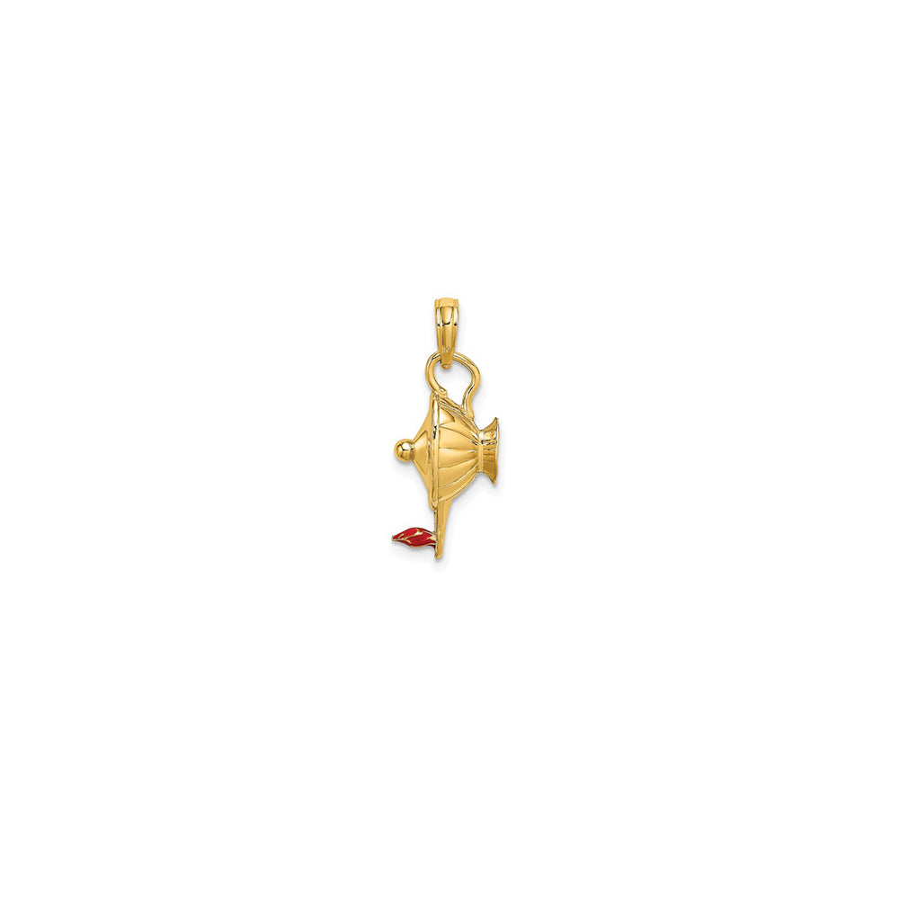 Enameled Genie Lamp Charm (14K)