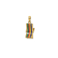 Mini Multicolor Beach Lounge Chair Pendant (14K)