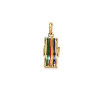 Mini Multicolor Beach Lounge Chair Pendant (14K)