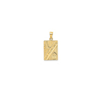 San Francisco Reversible Rectangle Pendant (14K)
