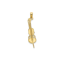 Outlined Upright Bass Pendant (14K)