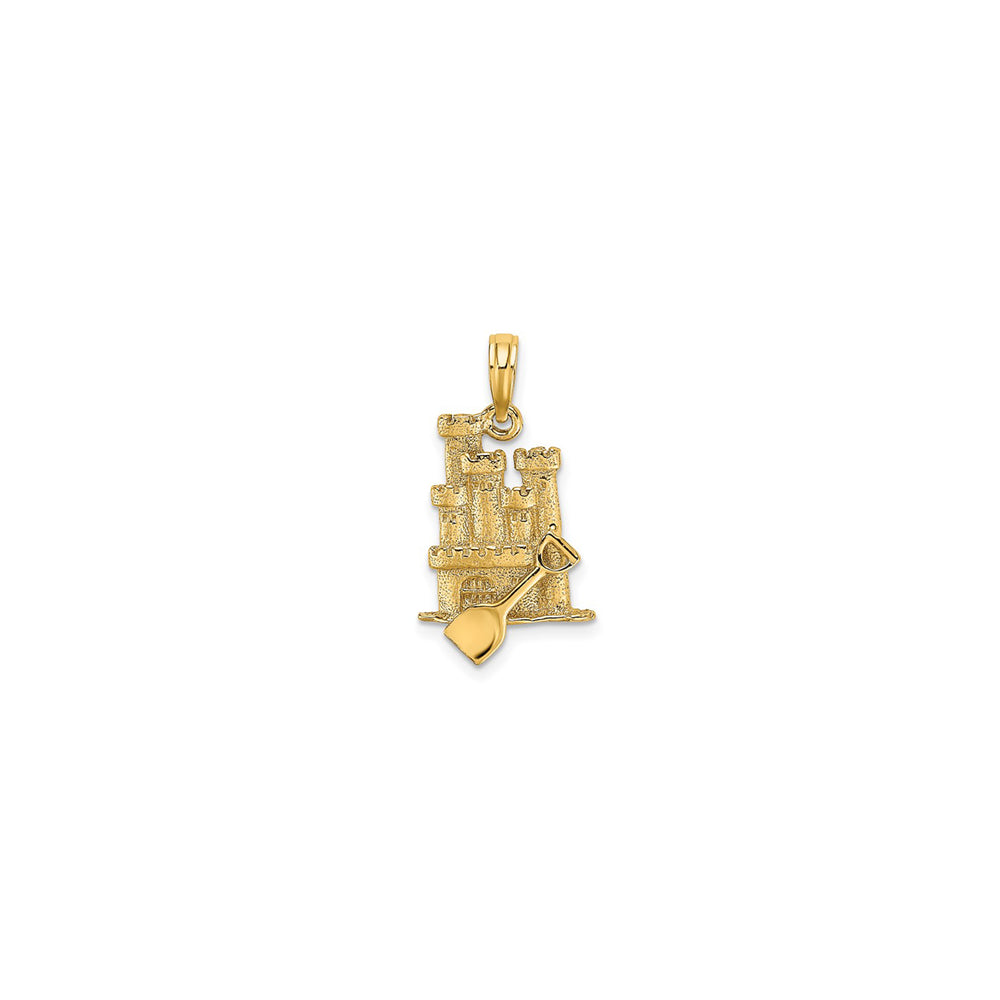 3-D Sand Castle & Shovel Charm (14K)