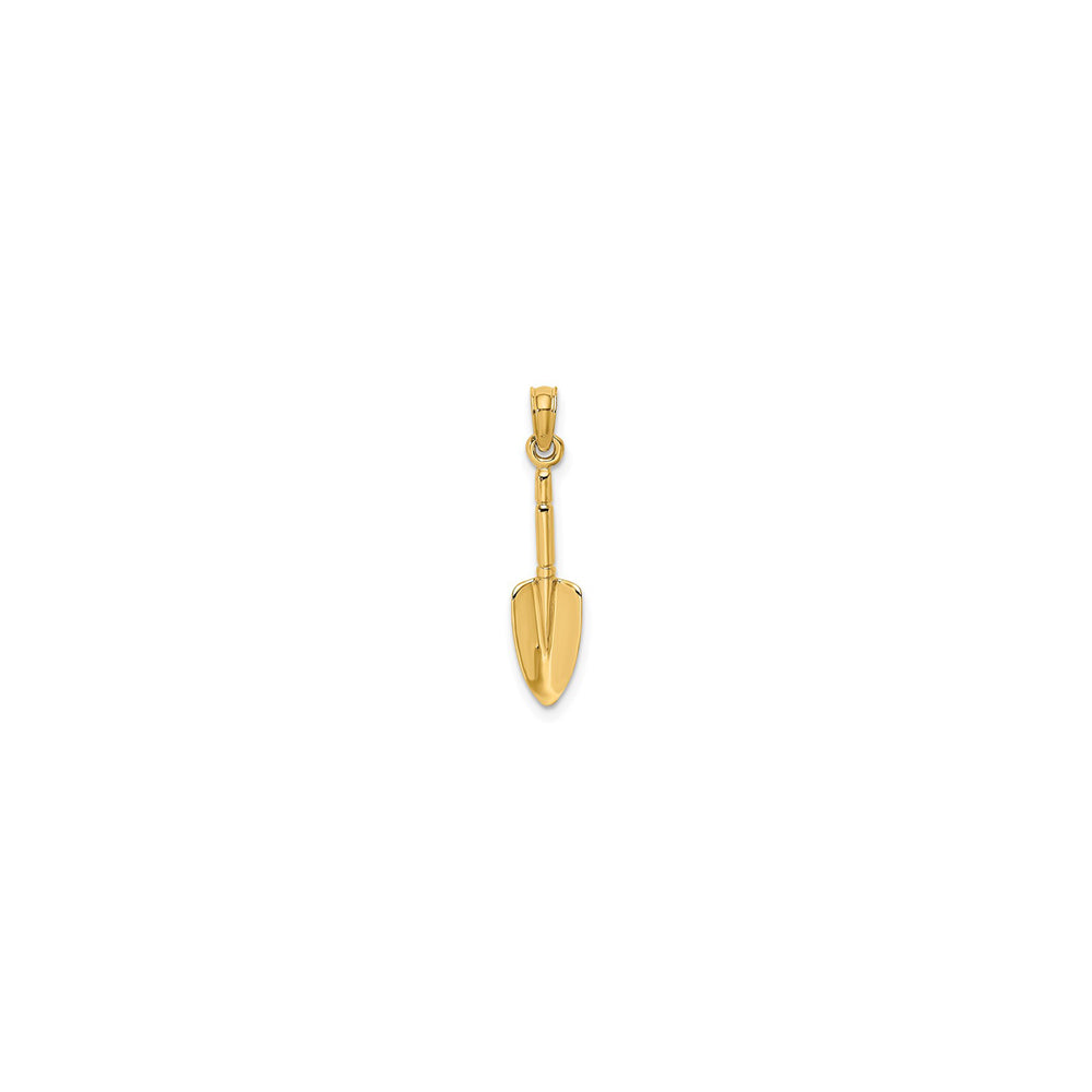 3-D Trowel Garden Tool Pendant (14K)