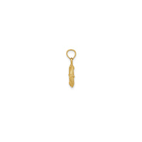 Textured Lifesaver with Rope Charm (14K)