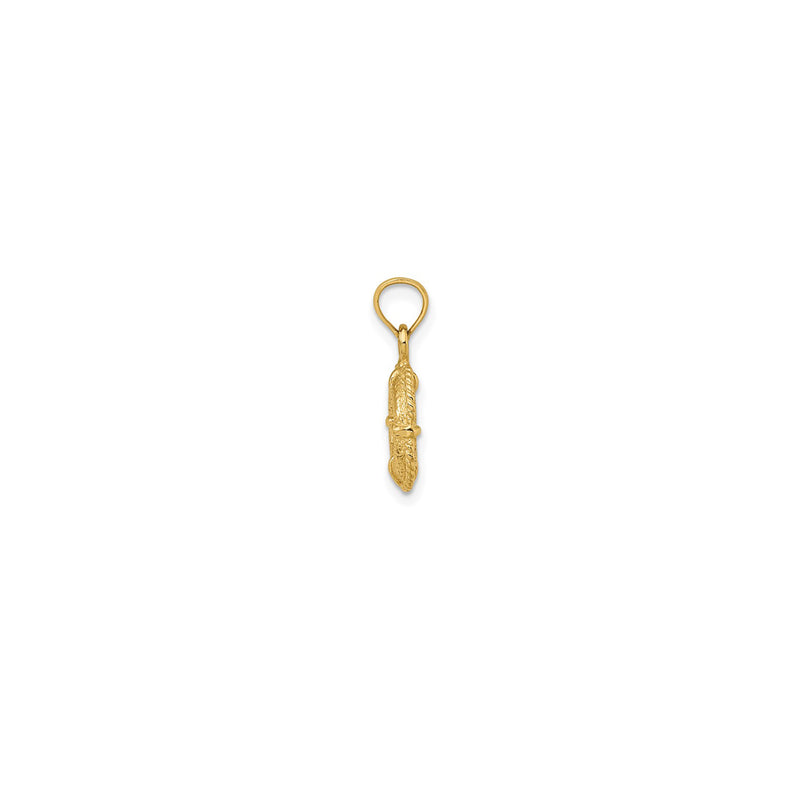 Textured Lifesaver with Rope Charm (14K)