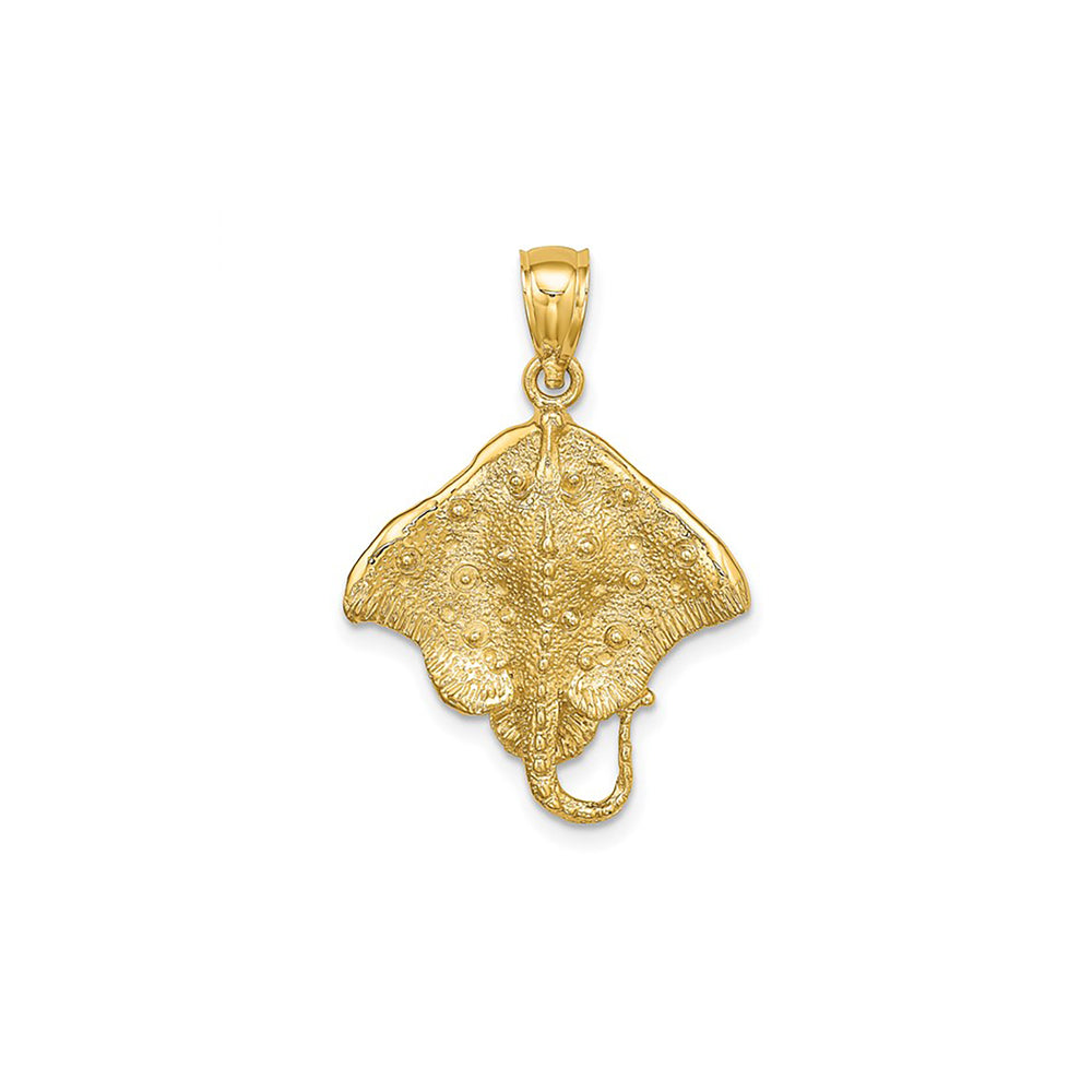 Textured Stingray Pendant (14K)