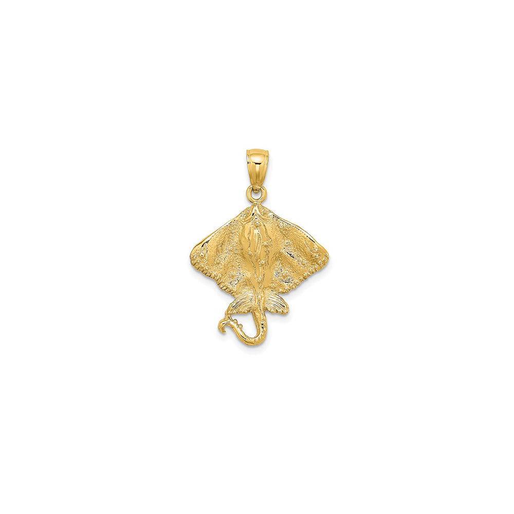 Textured Stingray Pendant (14K)