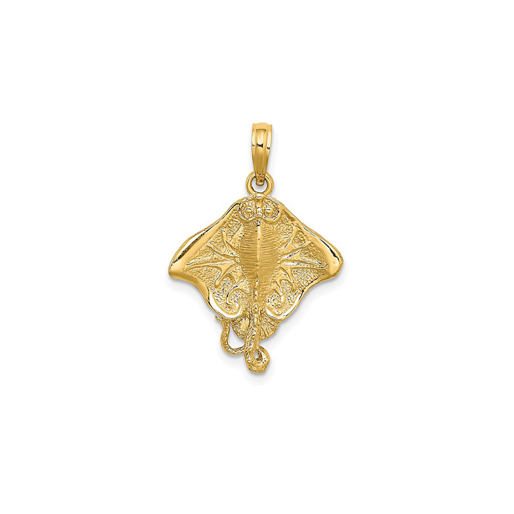 Textured Stingray Pendant (14K)