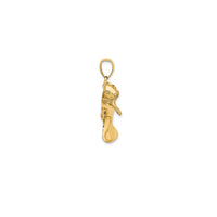 Swimming Manatee Pendant (14K)