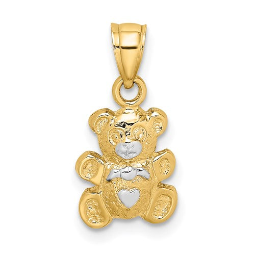 Teddy Bear Pendant (14K)