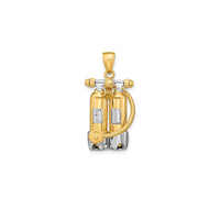 Dual Scuba Diving Cylinders Pendant (14K)