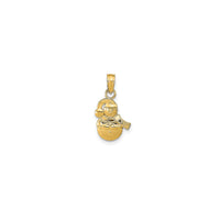 Glossy Snowman Pendant (14K)