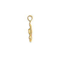 Textured Accent Stingray Pendant (14K)