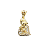 Iced-out Kid Buddha Pendant (14K)