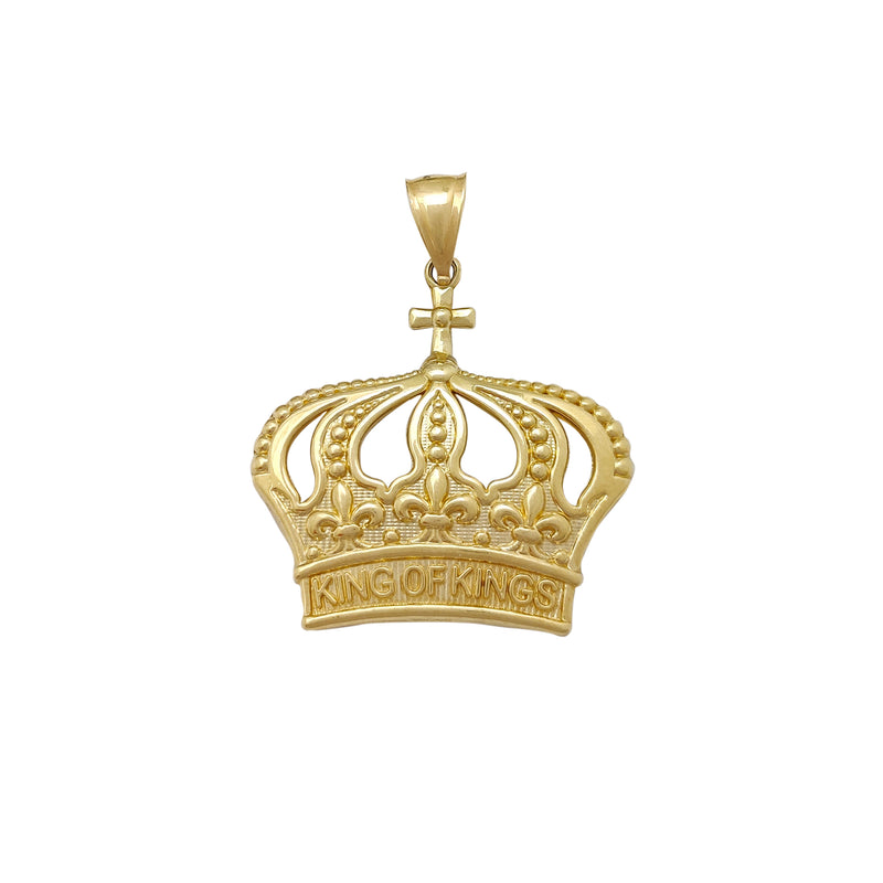 Medium King of Kings Crown Pendant (10K) Popular Jewelry New York