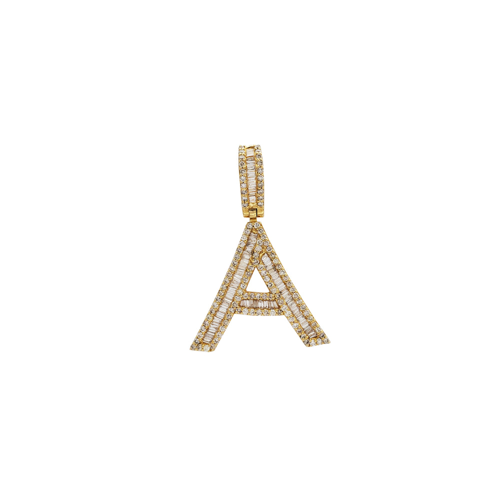 Diamond Initial Pendant (14K)