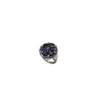 Tanzanite With Sparkling CZ Ring (Silver)