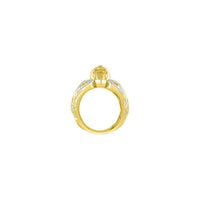 Diamond Lion Head Ring (14K)