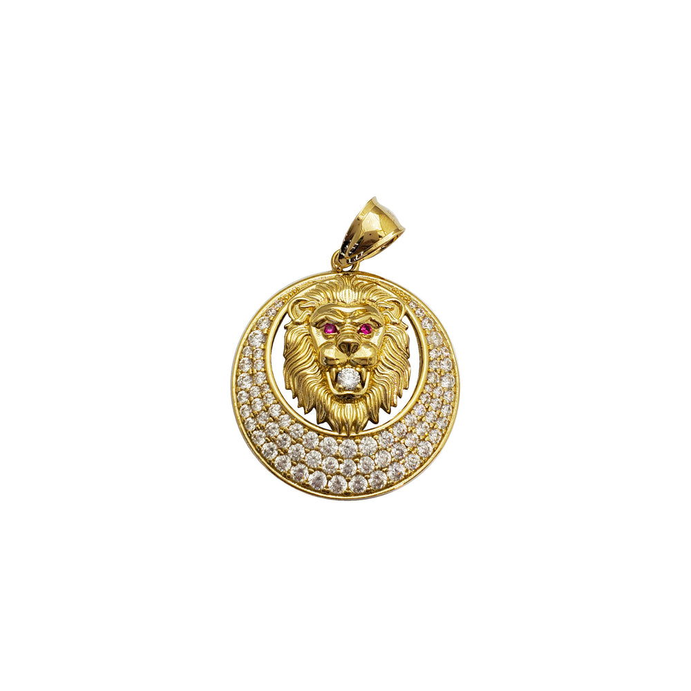 Lion Head Pendant (14K)