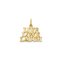 Live Love and Laugh Pendant (14K)