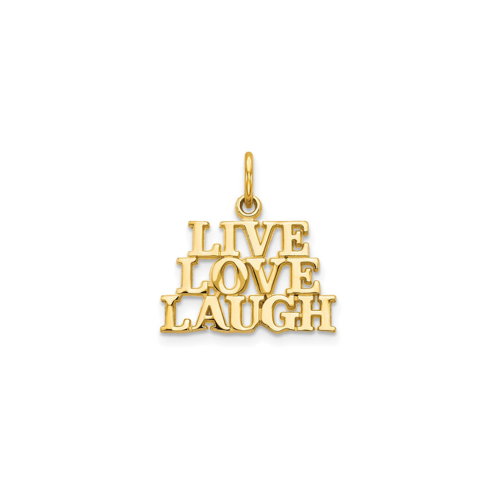 Live Love and Laugh Pendant (14K)