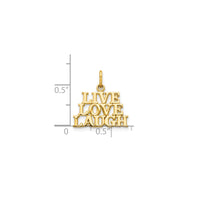 Live Love and Laugh Pendant (14K)