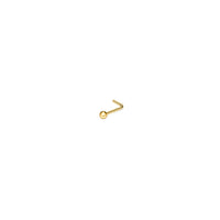 L ఆకారపు బాల్ స్టడ్ నోస్ పియర్సింగ్ (14K) Popular Jewelry న్యూ యార్క్